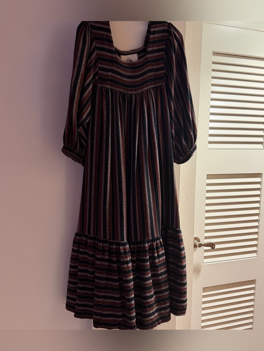 Sugar Candy Mountain Big Sur Dress Striped Babydoll Mini Dress XS/S Boho Vintage